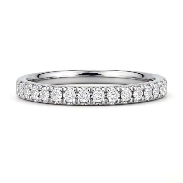 Diamond Wedding Band 1/2 ct tw 14K White Gold