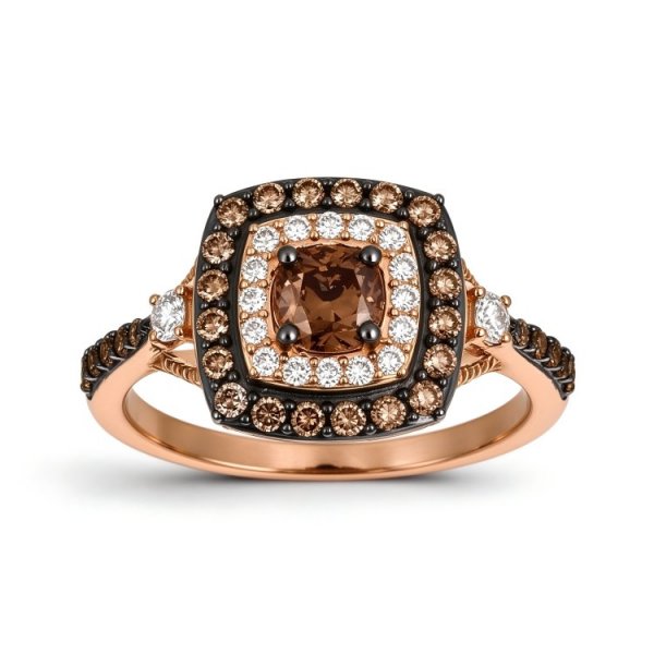 Chocolate Crystals Ring Copper and zinc alloy